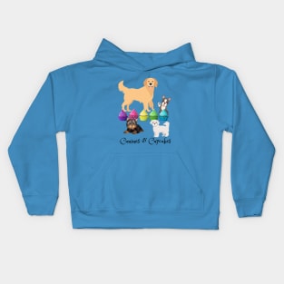 Canines & Cupcakes Dogs & Dessert Kids Hoodie